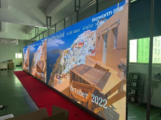 Parti Kapalı P2.9 Sahne Pantalla Kiralık Video Duvar 500x500MM Alüminyum Panel 4K
