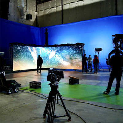 Sürükleyici Ekran Vfx Vp Sanal ProdüksiyonFilm Stüdyosu Duvar 7680hz Hd P2.6 İç Mekan Led Ekran