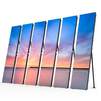 P1.875 P2 P2.5 Led Taşınabilir Led Dijital Poster Ekran Kapalı Reklamcılık