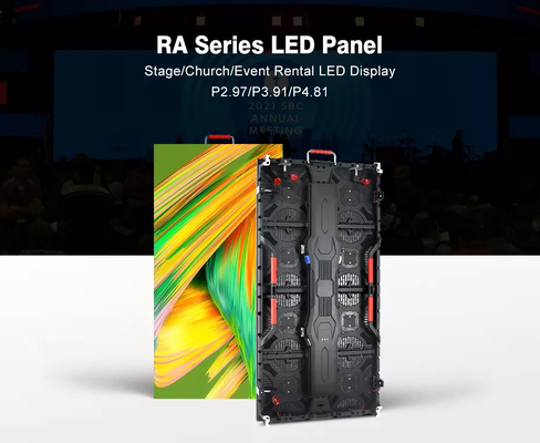 500x500mm Döküm Alüminyum Panel Kapalı Tam Renkli Led Ekran P2.6 P2.9 P3.91