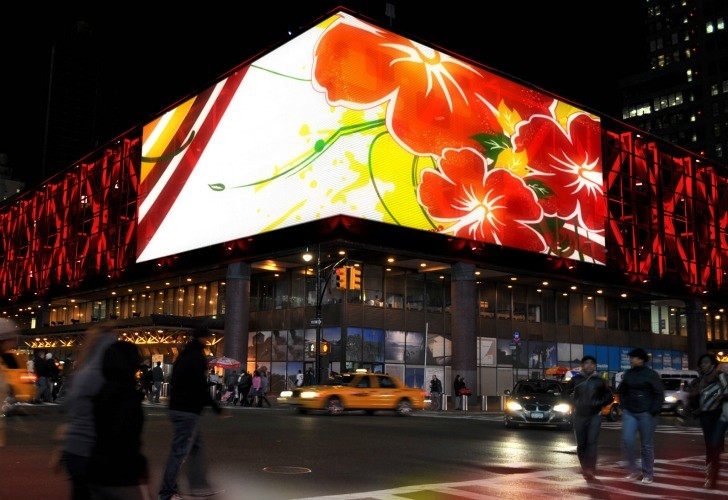 Reklam İçin Şekillendirilmiş Kavisli Yüksek Parlaklık P8 Dış Mekan LED Ekran Ark