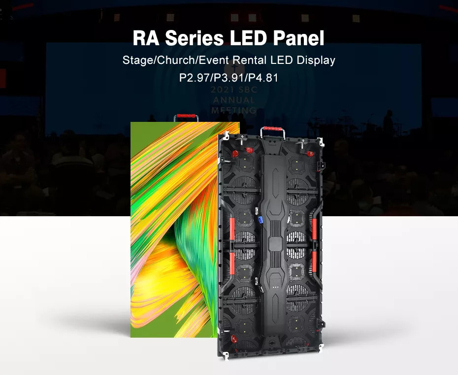 500x500mm Döküm Alüminyum Panel Kapalı Tam Renkli Led Ekran P2.6 P2.9 P3.91