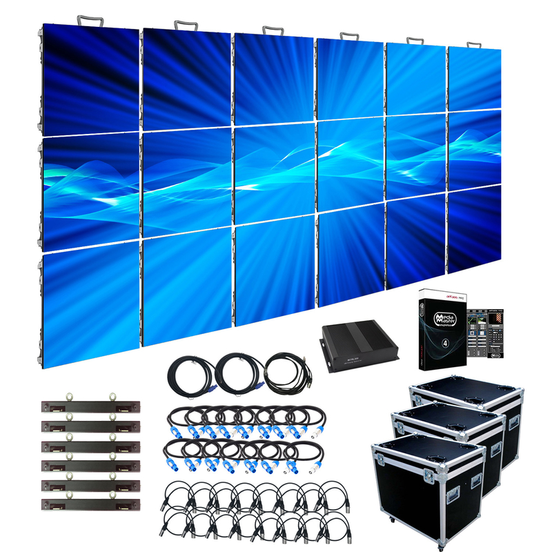 Hd Hafif Yüksek Parlaklık LED Video Duvar Su Geçirmez IP65 Dış Mekan Etkinliği P3.91