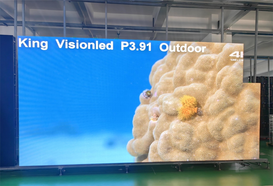 King Vision LED Video Duvar İç Mekan Dış Mekan Kapasitif P3.91 LED Ekran Paneli Kiralama Etkinlikleri